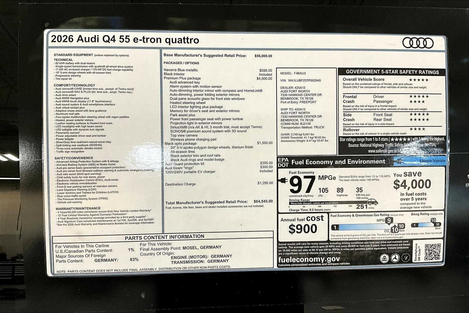 New 2026 Audi Q4 e-tron Premium Plus image 16