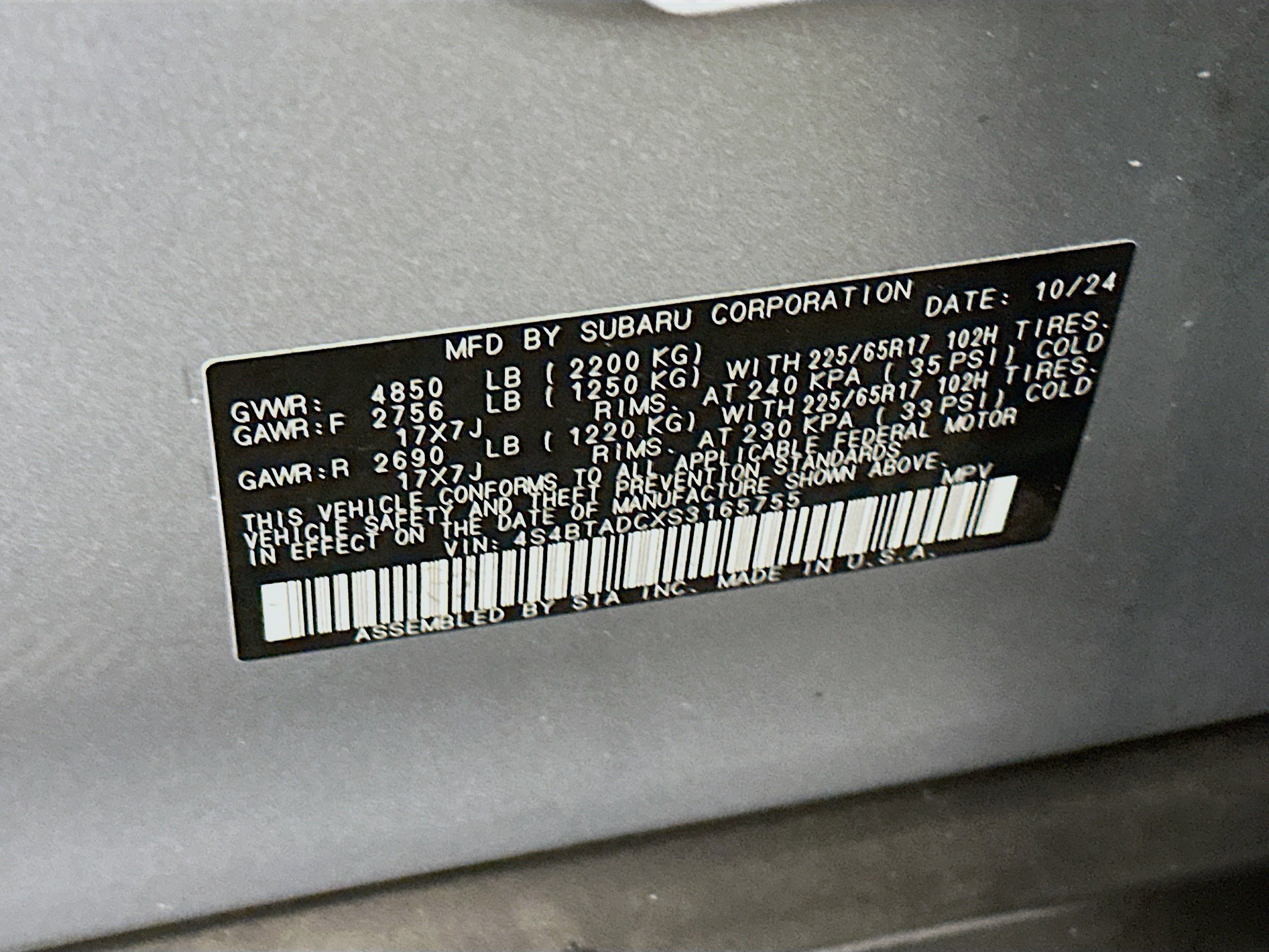 Used 2025 Subaru Outback Premium AWD/4WD image 12