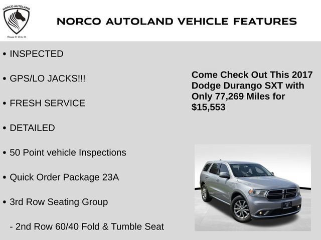 Used 2017 Dodge Durango SXT w/ 3rd Row Seating Group image 7