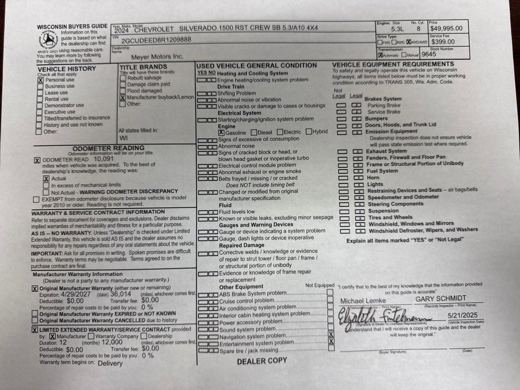 Used 2024 Chevrolet Silverado 1500 RST image 30