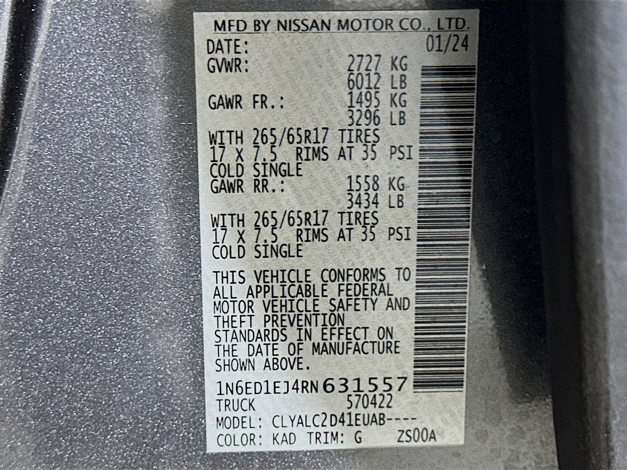 Used 2024 Nissan Frontier SV w/ SV Convenience Package image 12