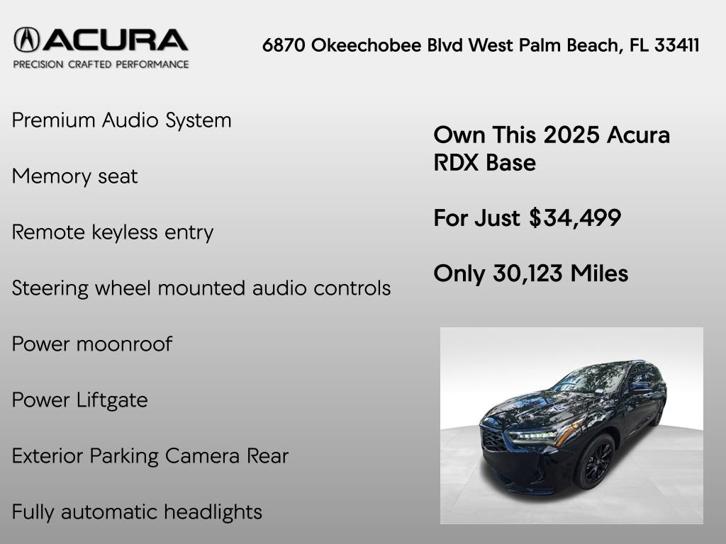 Certified 2025 Acura RDX SH-AWD image 7