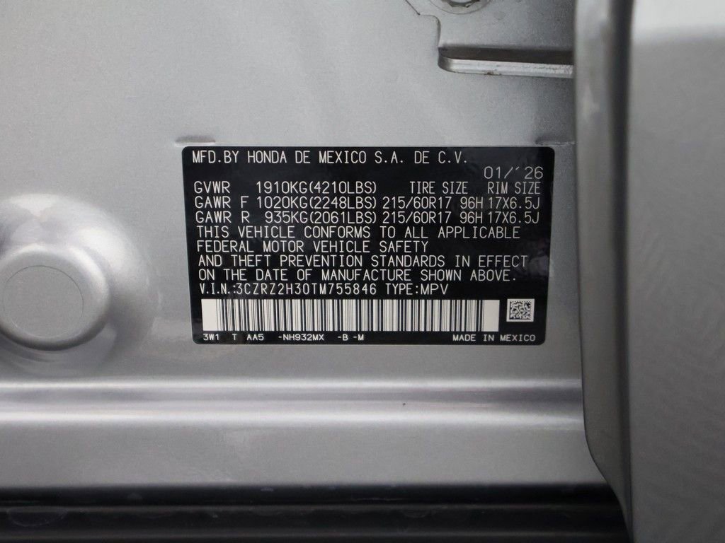 Certified 2026 Honda HR-V LX image 47