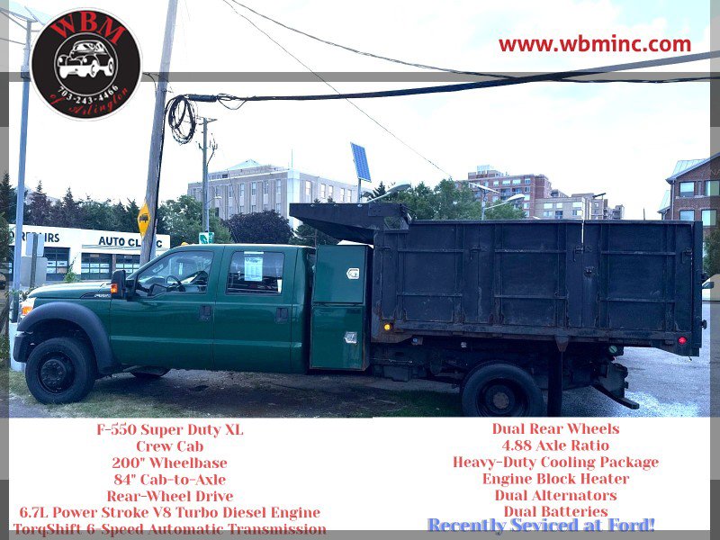 Used 2016 Ford F550 XL Crew Cab DRW 11-FT Steel Du