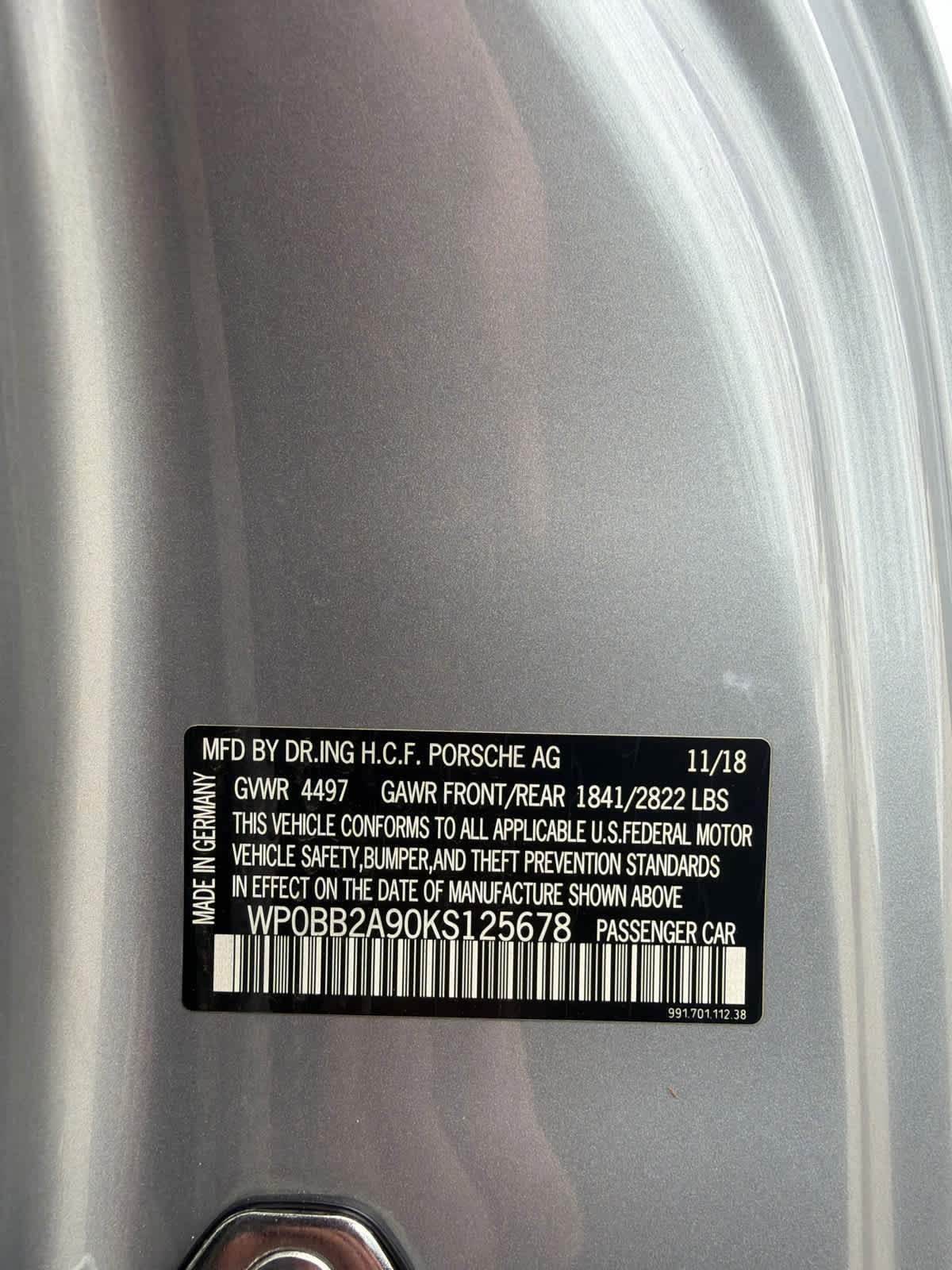 Used 2019 Porsche 911 Targa 4S w/ Sport Package image 18