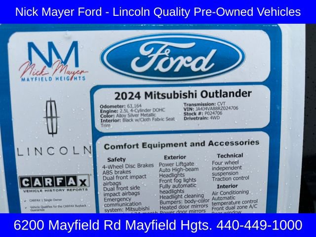 Used 2024 Mitsubishi Outlander image 33