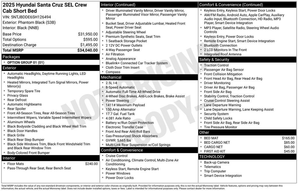 Used 2025 Hyundai Santa Cruz SEL image 5