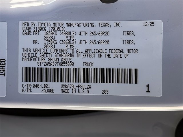 New 2026 Toyota Tundra Limited image 25