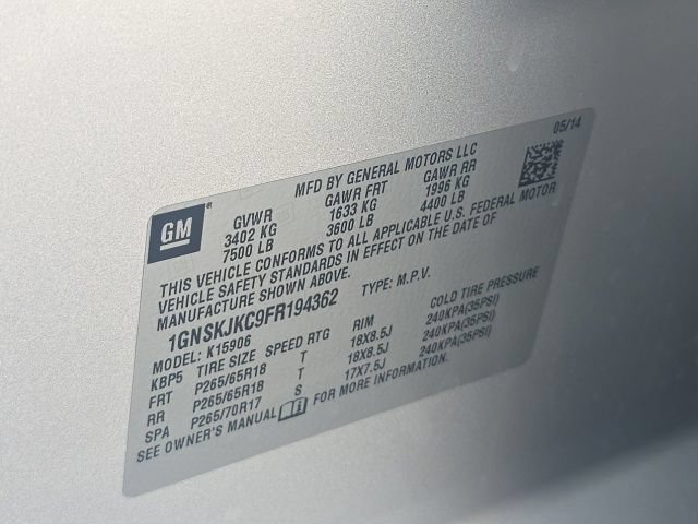 Used 2015 Chevrolet Suburban LT AWD/4WD image 42