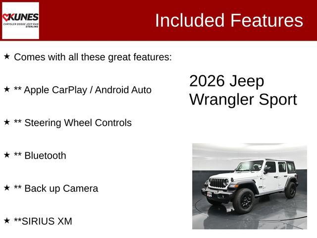 New 2026 Jeep Wrangler Sport image 4