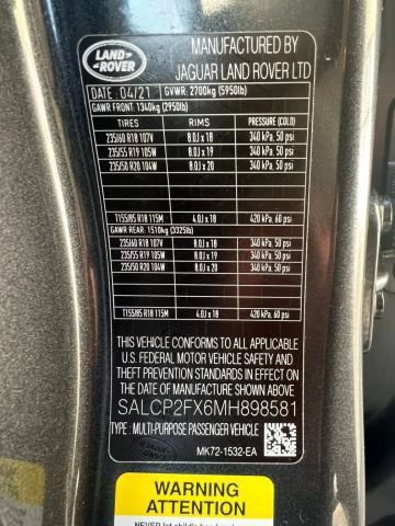 Used 2021 Land Rover Discovery Sport SE AWD/4WD image 35