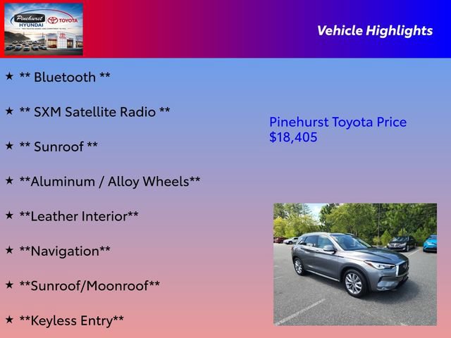 Used 2019 INFINITI QX50 Luxe w/ Navigation Package FWD image 16