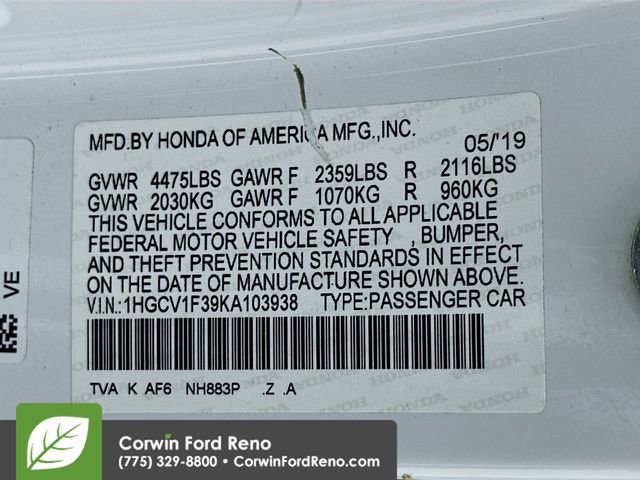 Used 2019 Honda Accord Sport image 29