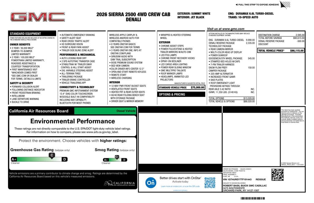 New 2026 GMC Sierra 2500 Denali w/ Denali Reserve Package AWD/4WD image 4