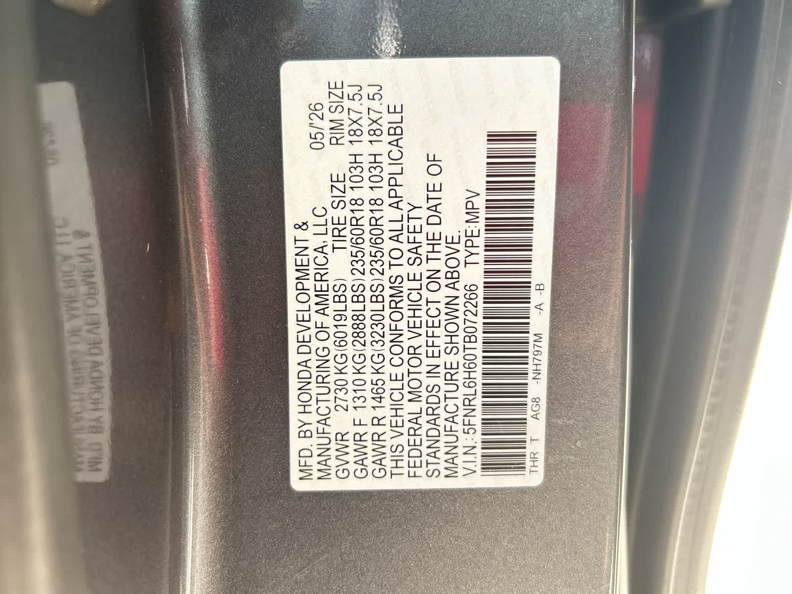 New 2026 Honda Odyssey EX-L image 2