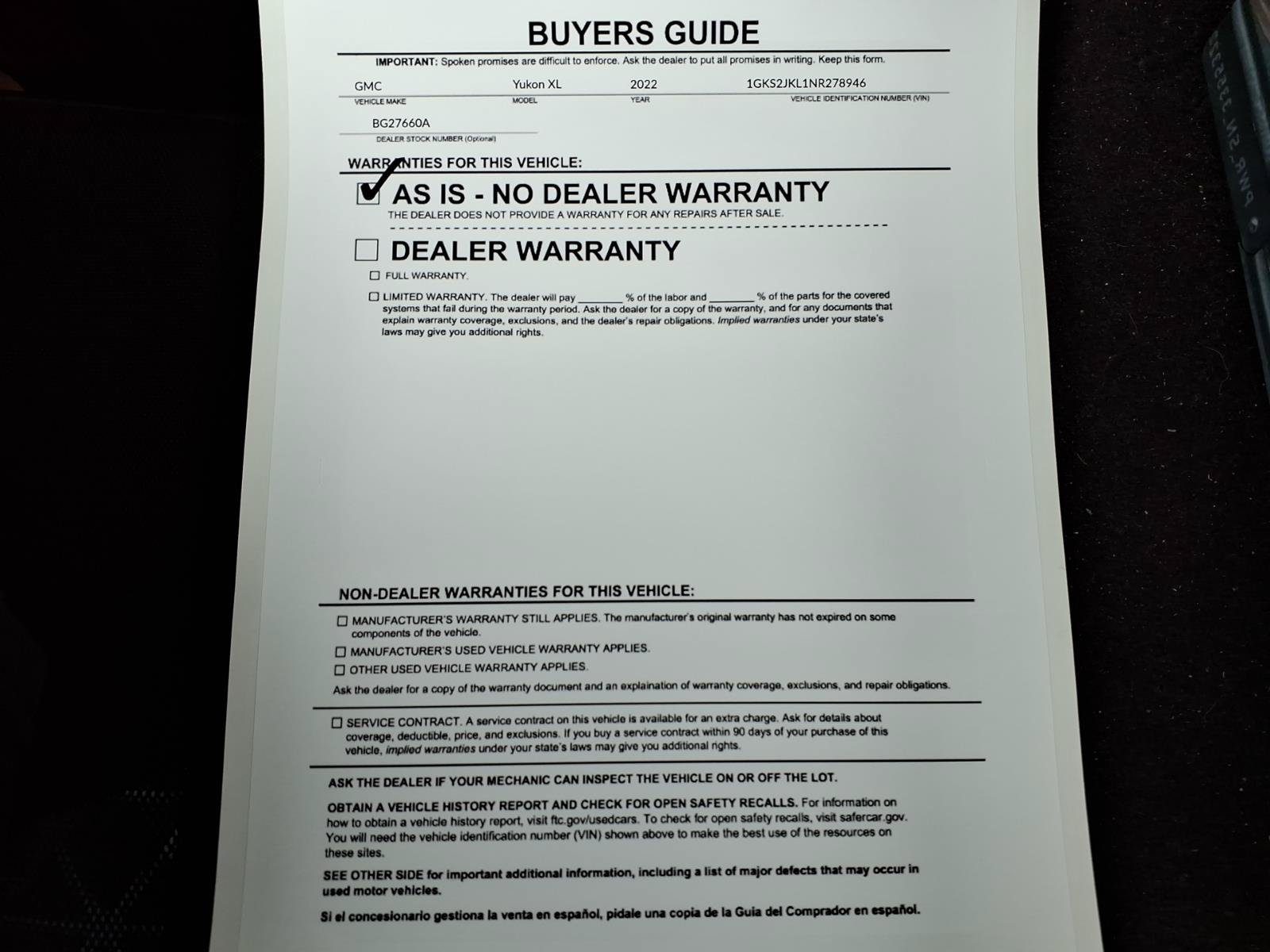 Used 2022 GMC Yukon XL Denali AWD/4WD image 35