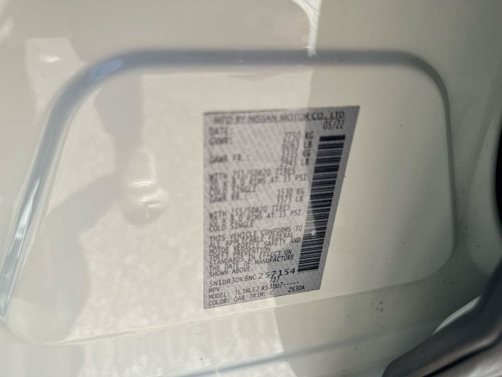 Used 2022 Nissan Pathfinder Platinum w/ Cargo Package AWD/4WD image 28