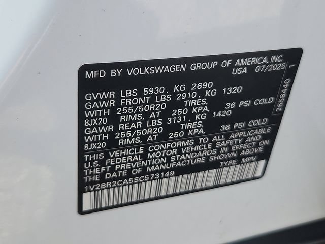 Used 2025 Volkswagen Atlas SEL AWD/4WD image 22