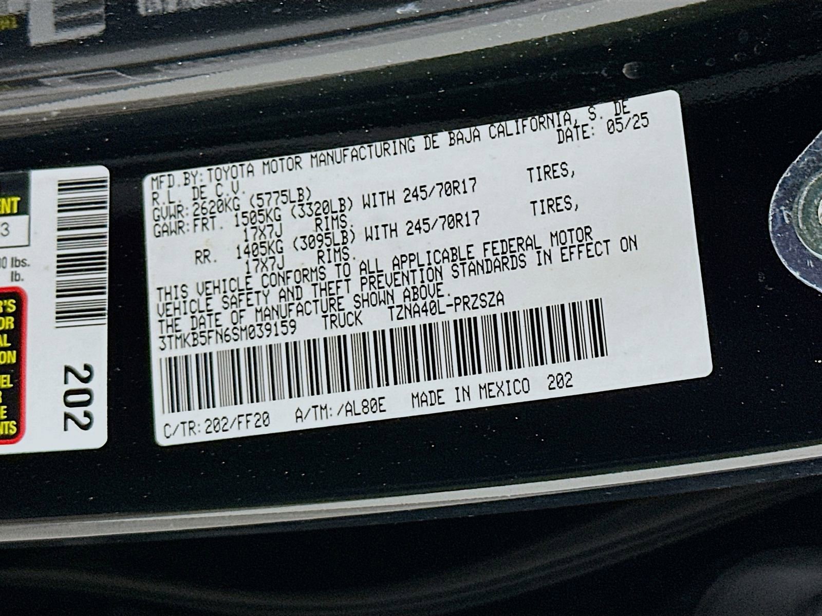 Certified 2025 Toyota Tacoma SR5 RWD image 30