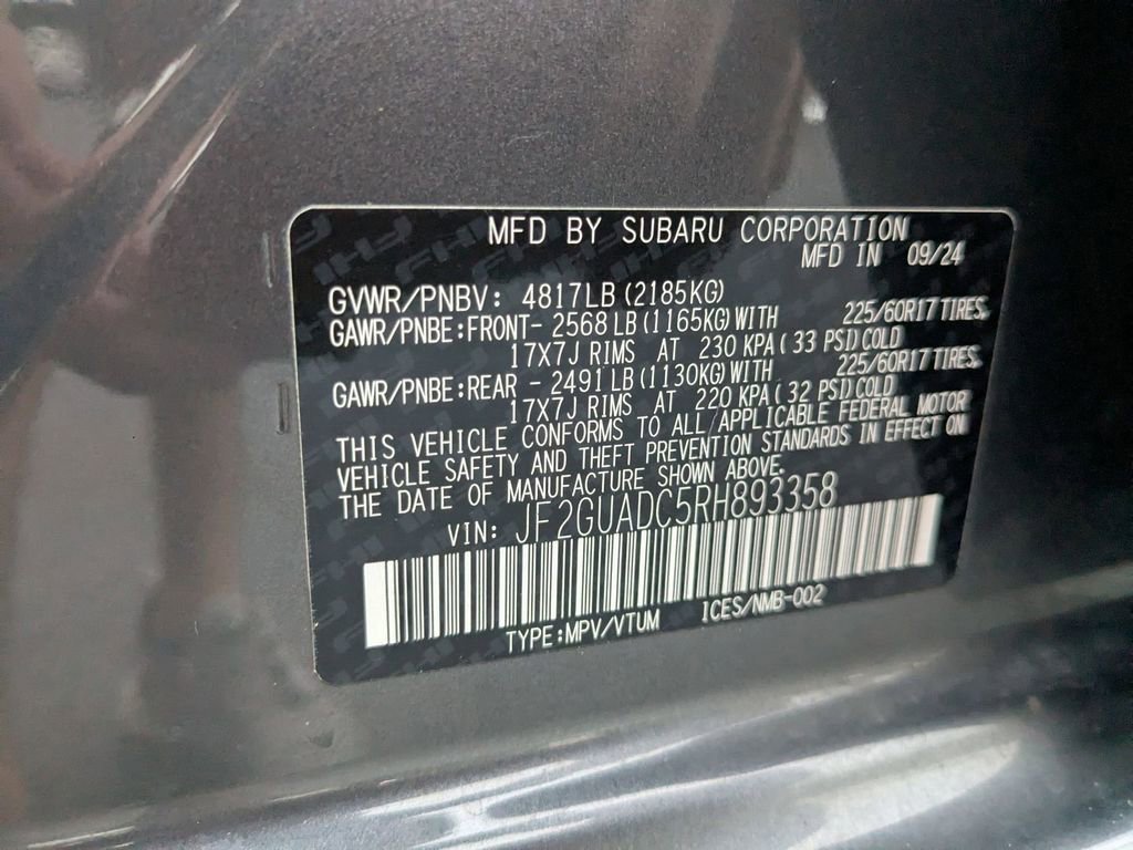 Used 2024 Subaru Crosstrek 2.0i Premium image 33