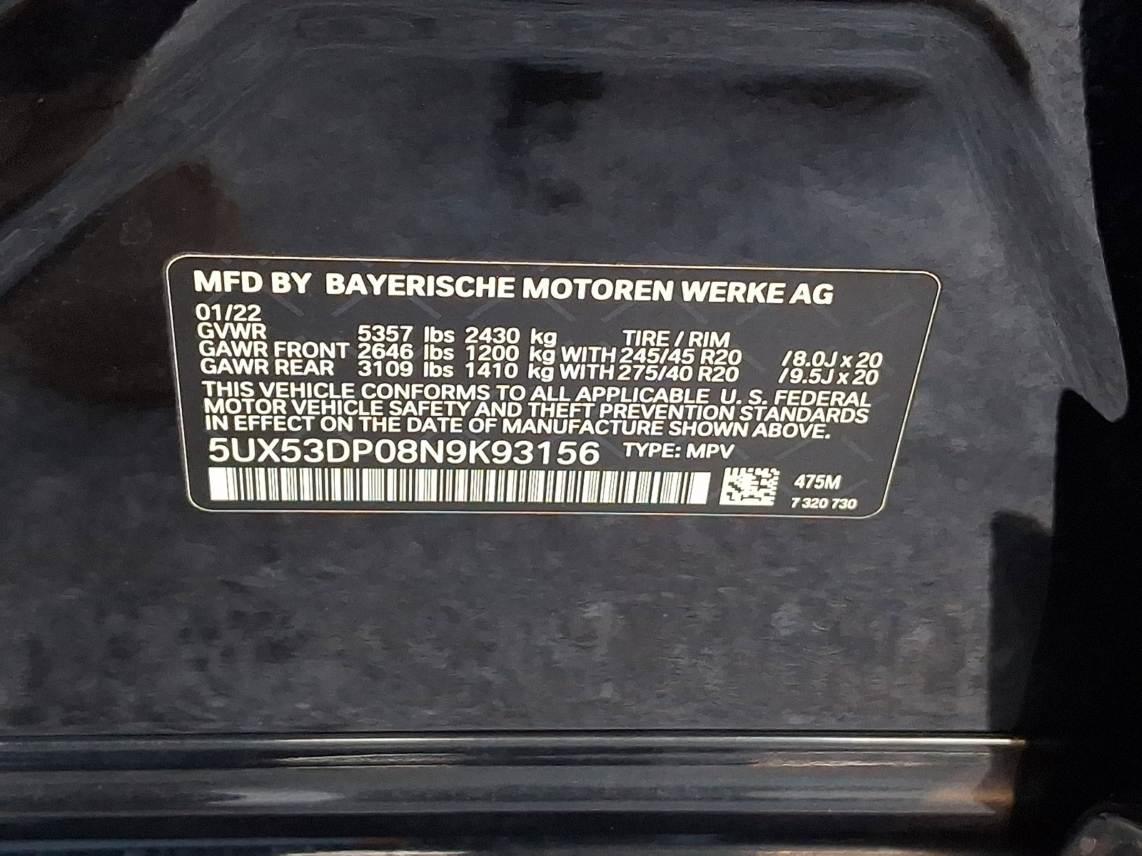 Used 2022 BMW X3 xDrive30i w/ M Sport Package 2 image 27