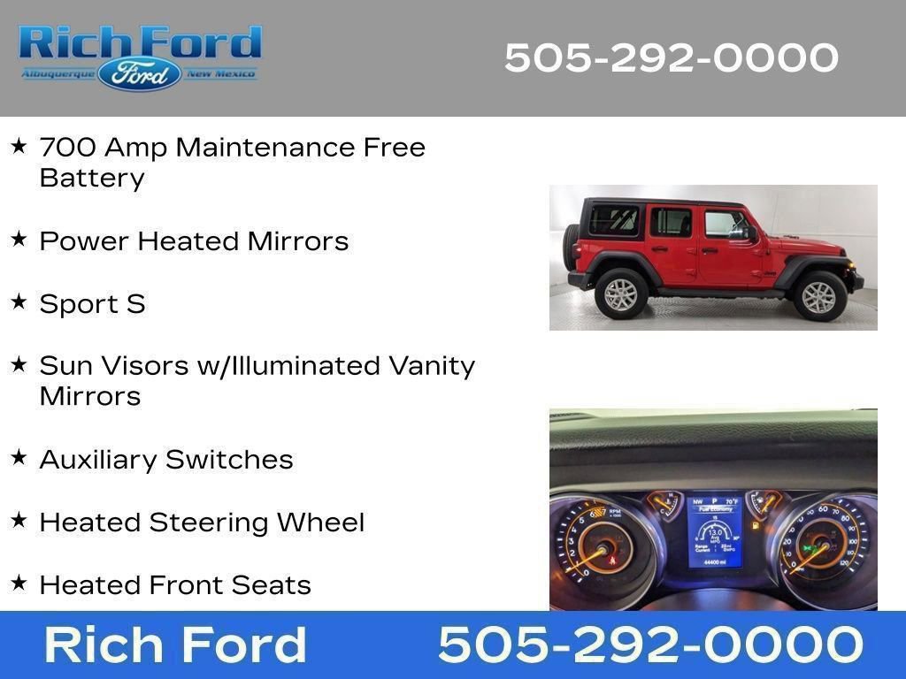 Used 2023 Jeep Wrangler Unlimited Sport AWD/4WD image 68