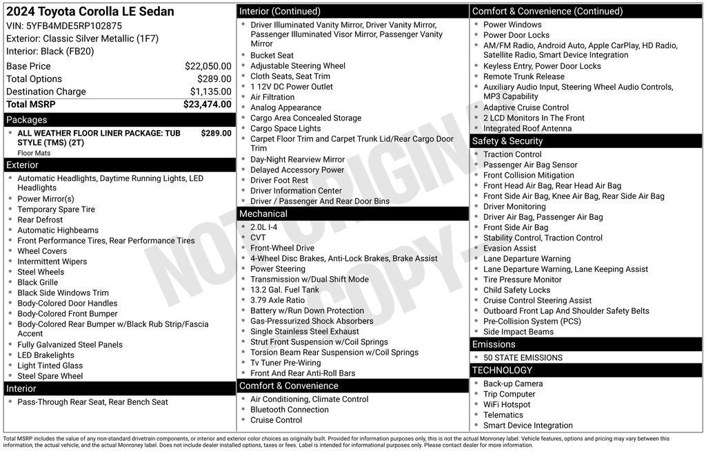 Used 2024 Toyota Corolla LE image 27