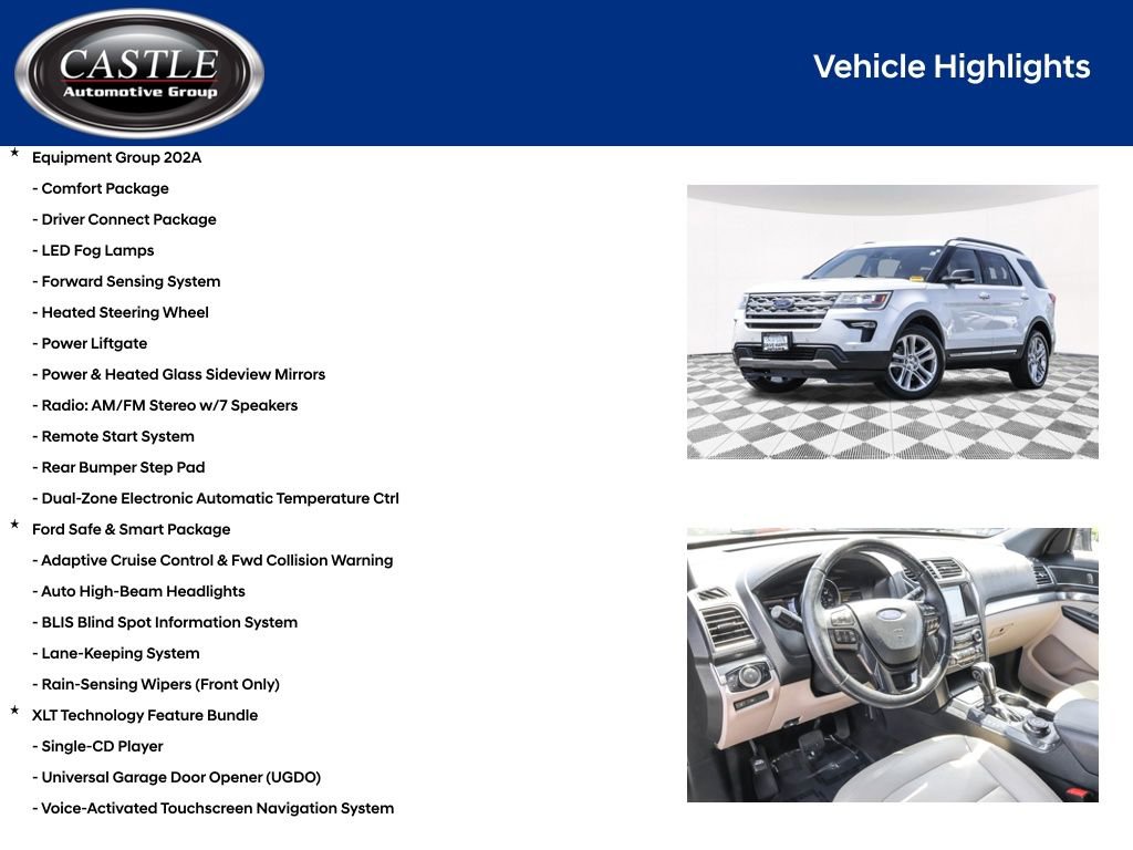 Used 2018 Ford Explorer XLT w/ Equipment Group 202A AWD/4WD image 4