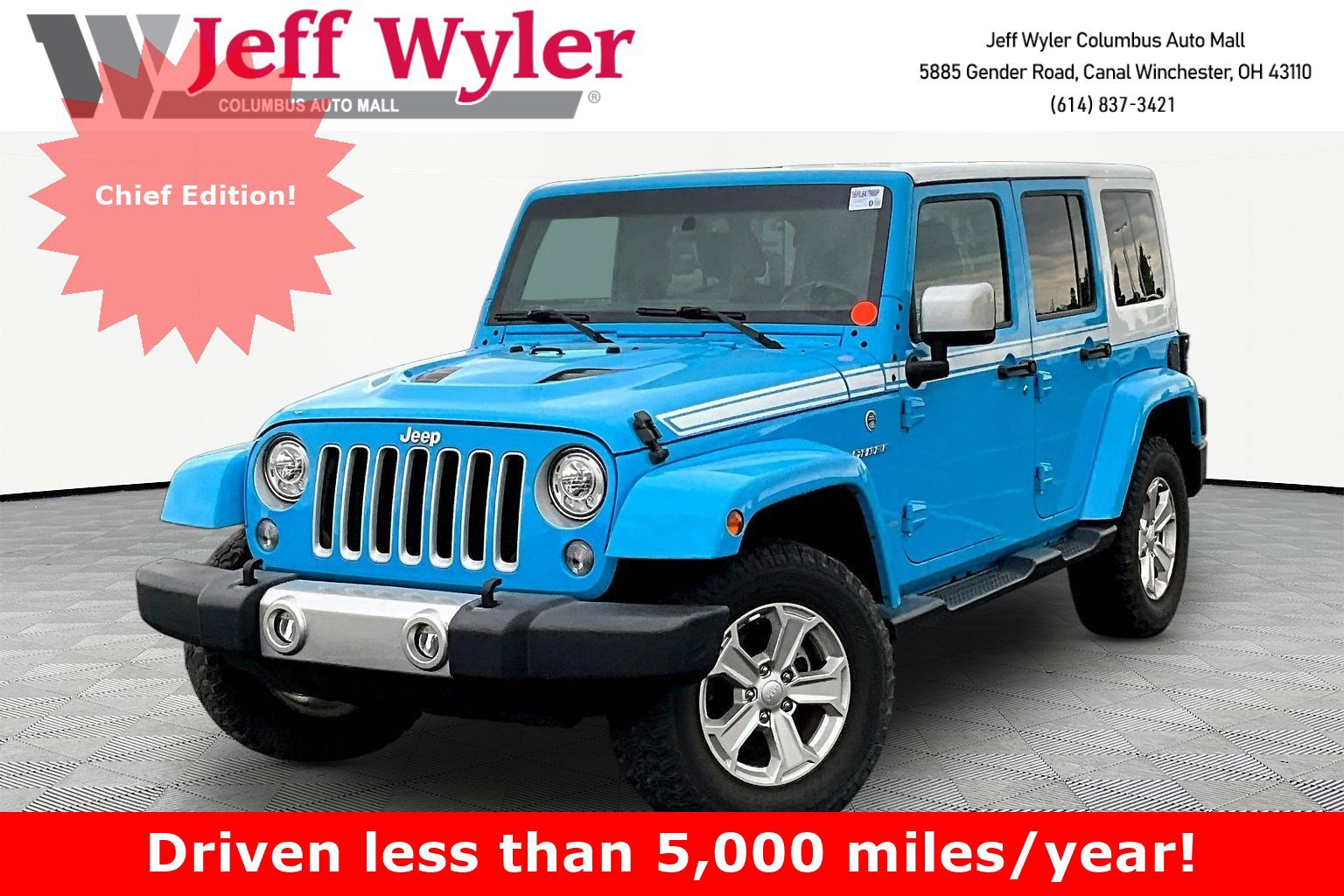 Used 2017 Jeep Wrangler Unlimited Sahara w/ Quick Order Package 23E Chief
