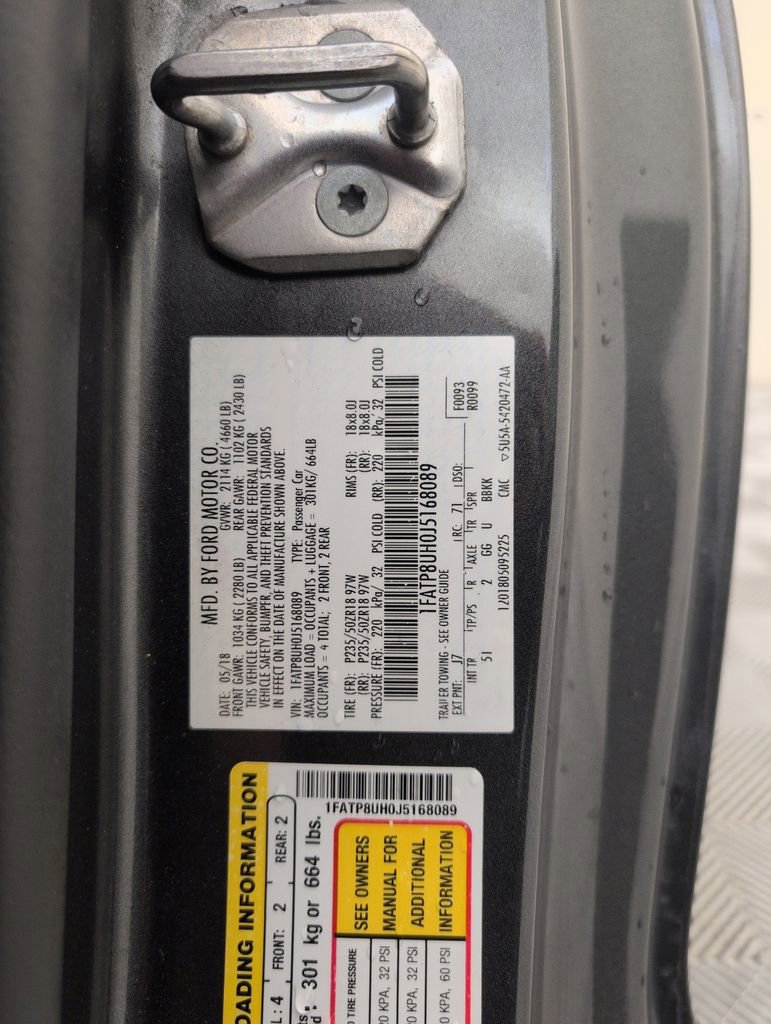 Used 2018 Ford Mustang Premium w/ Equipment Group 201A RWD image 40
