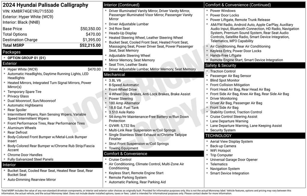Used 2024 Hyundai Palisade Calligraphy FWD image 28