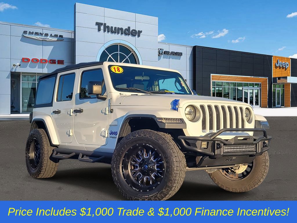 Used 2018 Jeep Wrangler Unlimited Sahara image 1