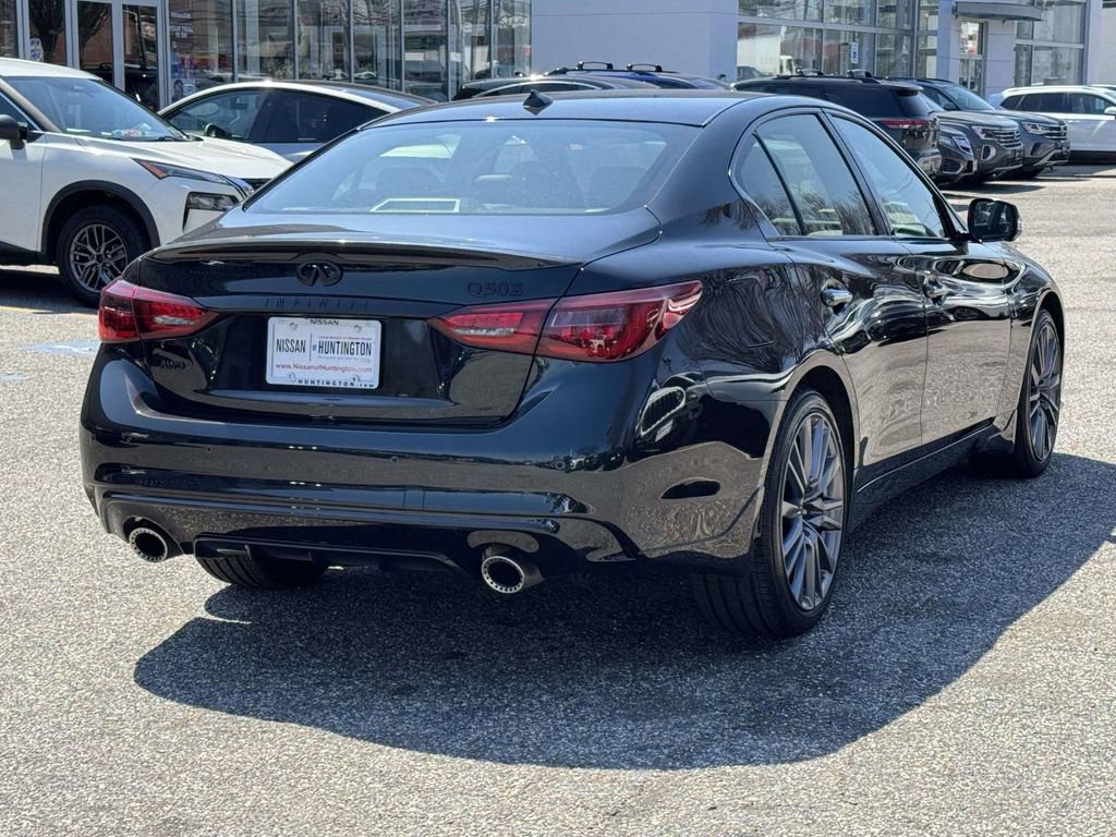 Used 2023 INFINITI Q50 Red Sport 400 w/ Black Opal Edition image 4