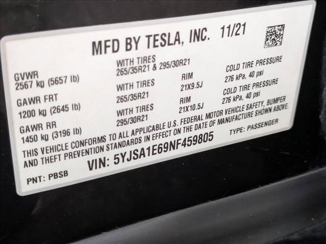 Used 2022 Tesla Model S Plaid AWD/4WD image 26