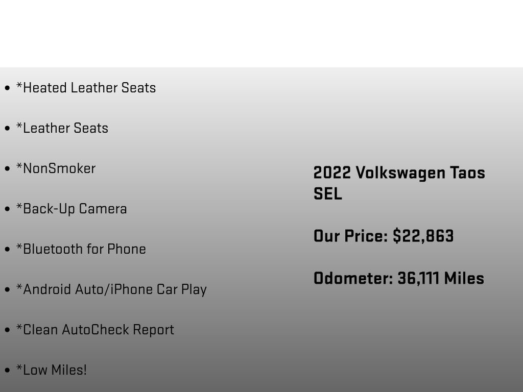 Used 2022 Volkswagen Taos SEL AWD/4WD image 6