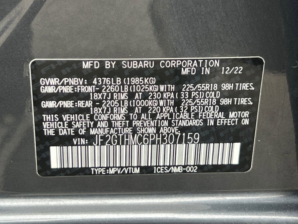 Certified 2023 Subaru Crosstrek 2.5i Limited w/ Moonroof Package image 33