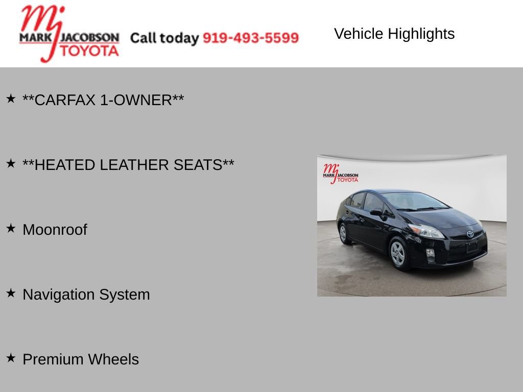 Used 2010 Toyota Prius Four w/ Solar Roof Pkg FWD image 5