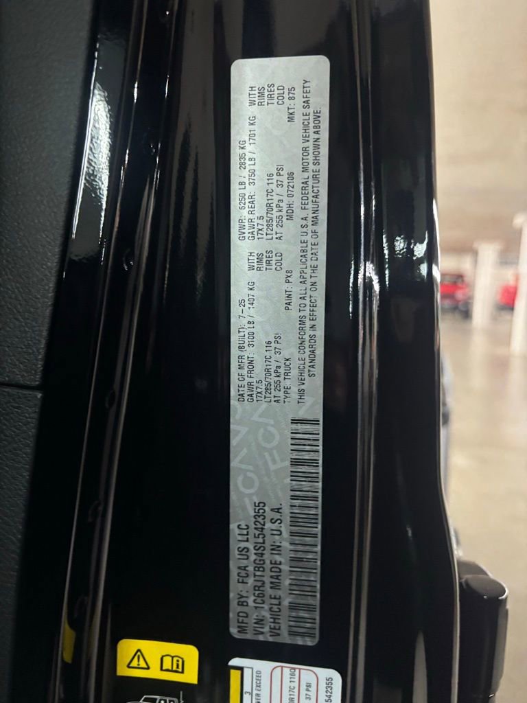 New 2025 Jeep Gladiator Rubicon w/ Safety Group image 17