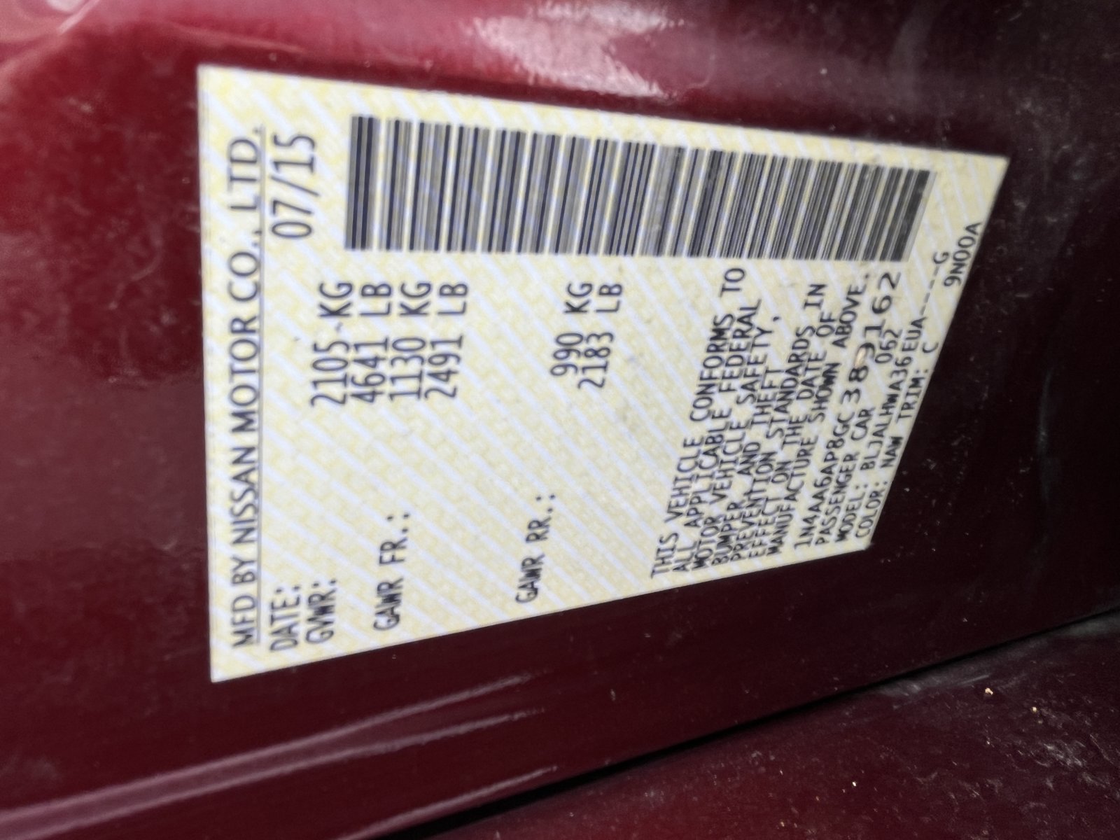 Used 2016 Nissan Maxima Platinum FWD image 36