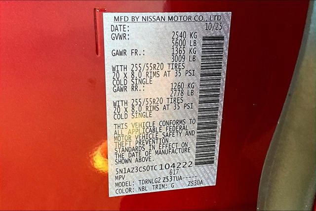 New 2026 Nissan Murano SL image 8