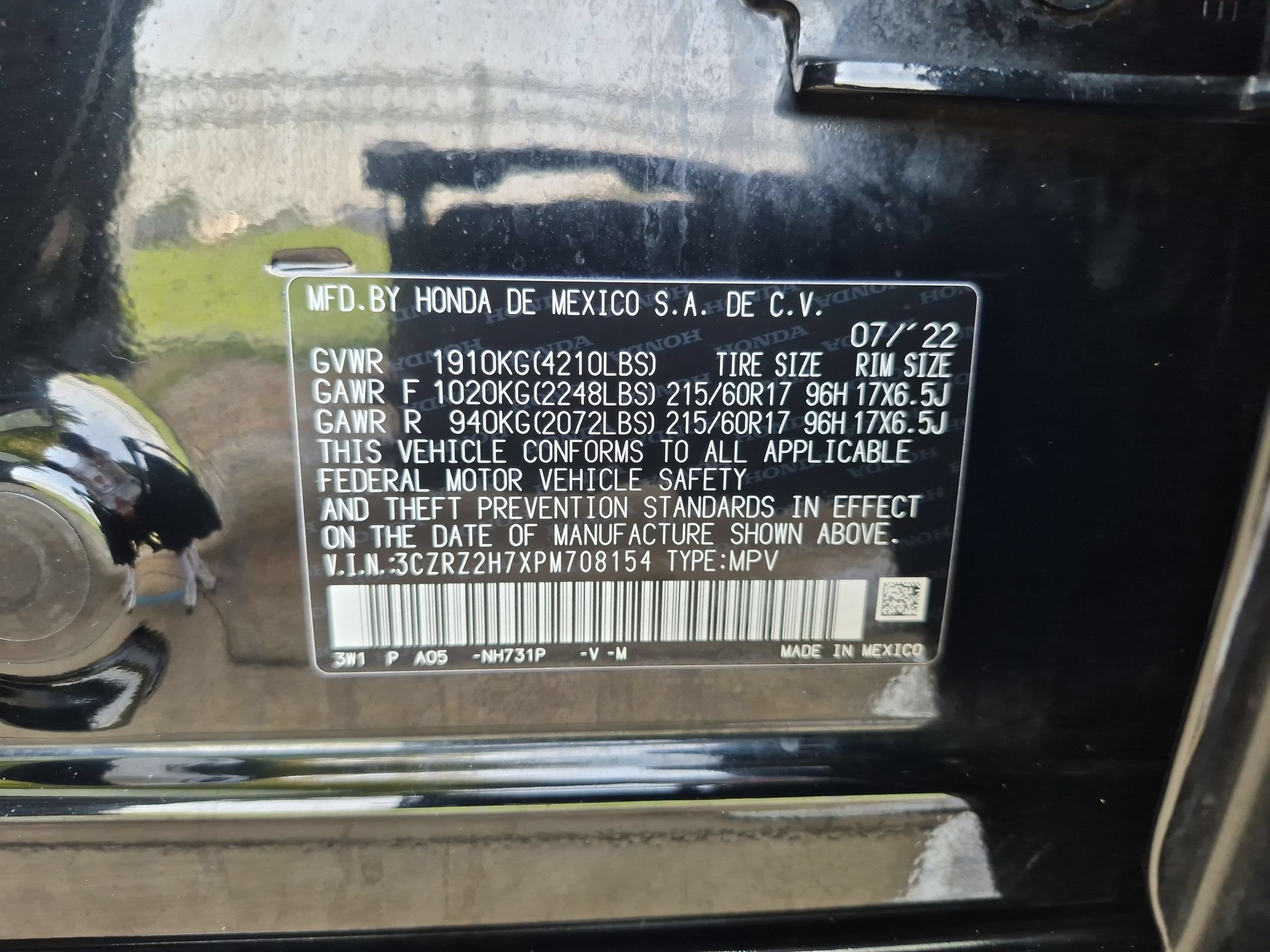 Certified 2023 Honda HR-V EX-L image 34