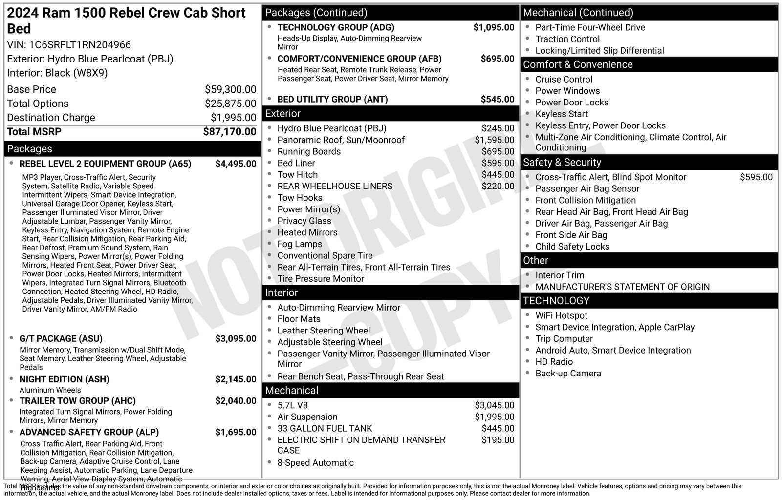 Used 2024 RAM 1500 Rebel w/ Rebel Level 2 Equipment Group AWD/4WD image 9