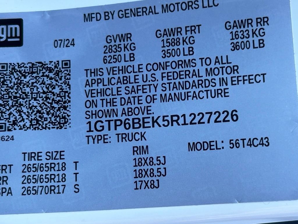 Used 2024 GMC Canyon Elevation w/ Trailering Package AWD/4WD image 54