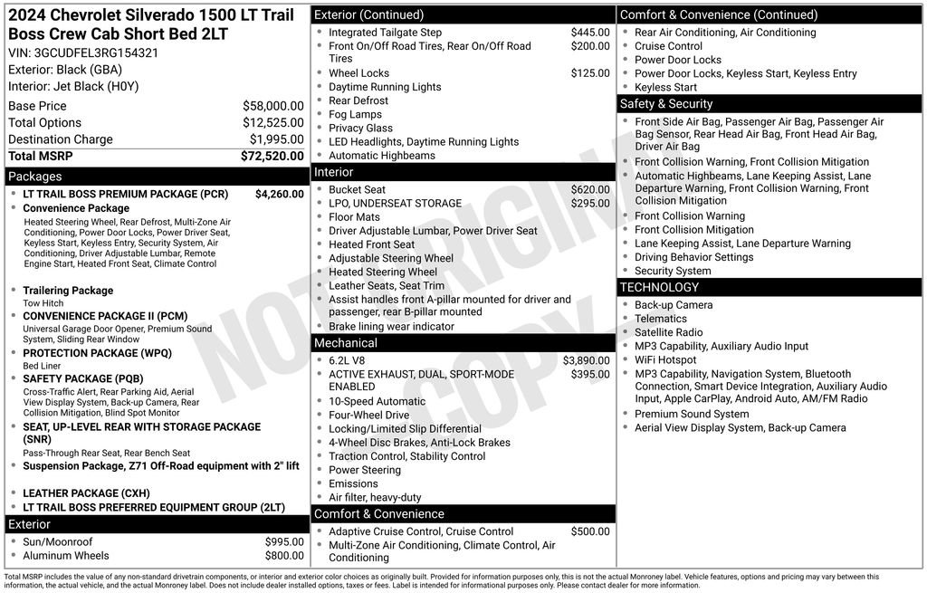 Certified 2024 Chevrolet Silverado 1500 LT Trail Boss w/ LT Trail Boss Premium Package AWD/4WD image 42