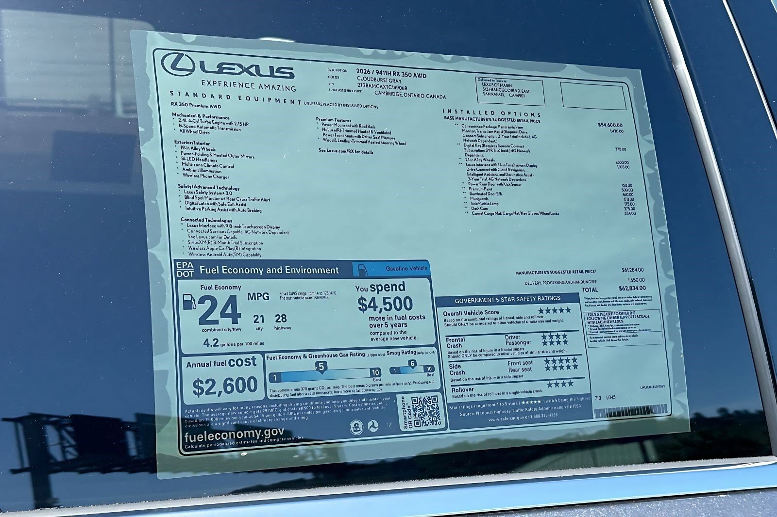 New 2026 Lexus RX 350 Premium AWD/4WD image 30