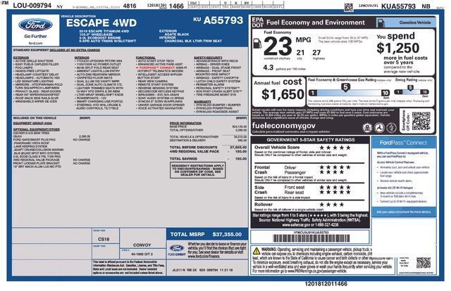Used 2019 Ford Escape Titanium image 34