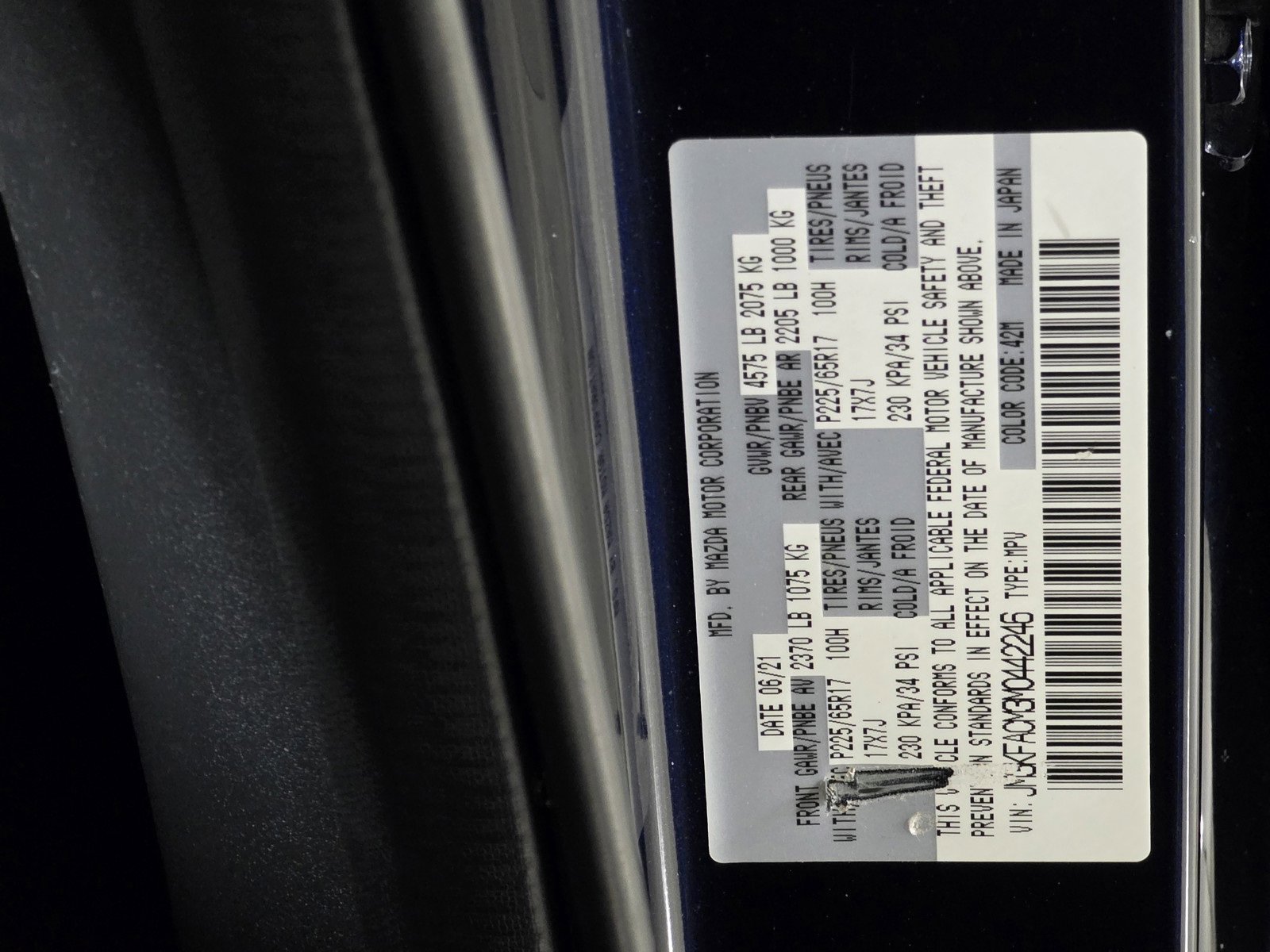 Used 2021 MAZDA CX-5 Touring image 35