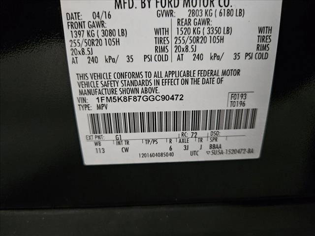 Used 2016 Ford Explorer Limited AWD/4WD image 24