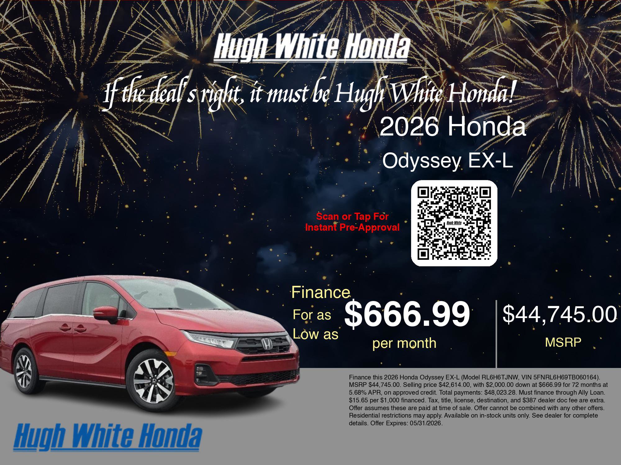 New 2026 Honda Odyssey EX-L image 7