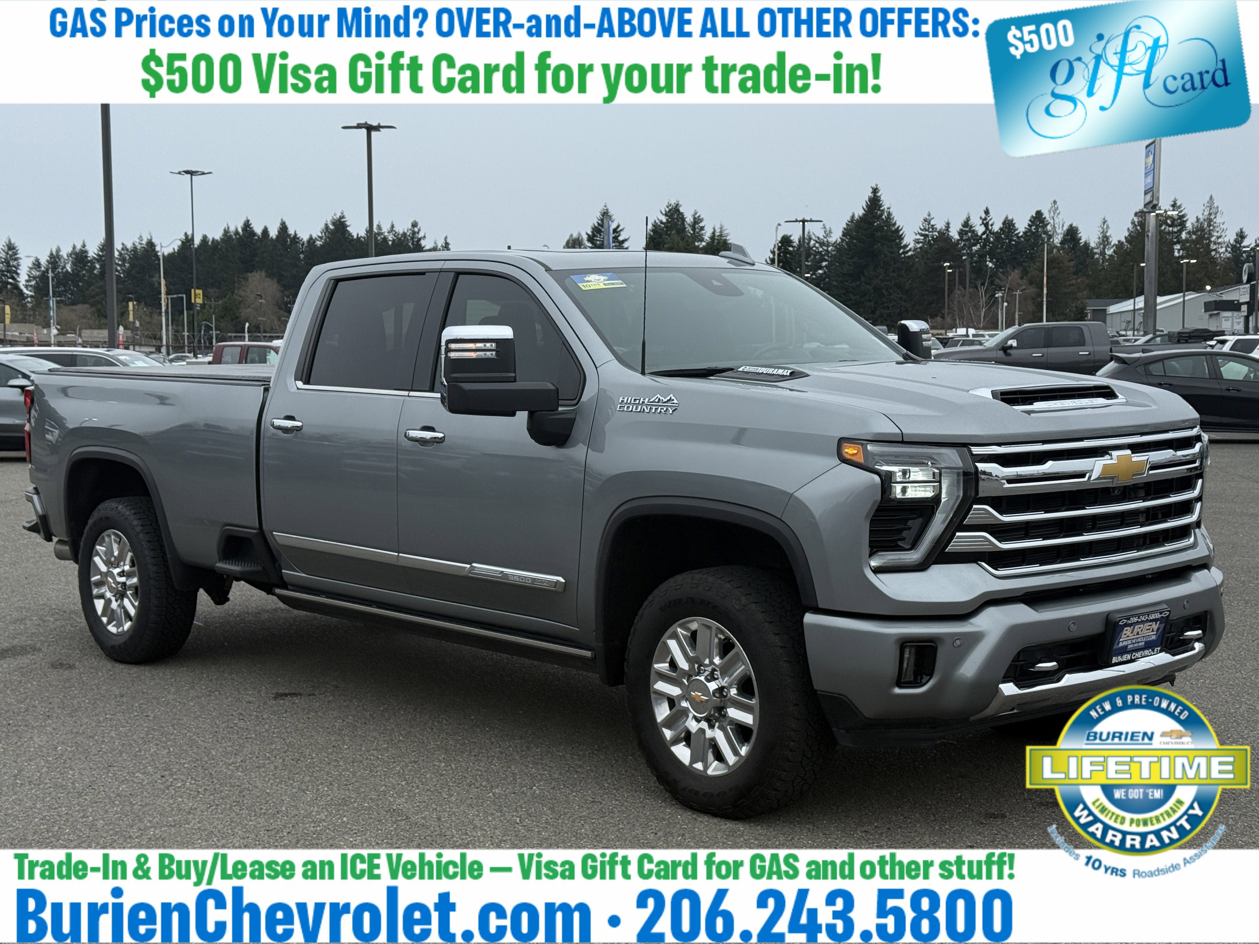Used 2024 Chevrolet Silverado 3500 High Country w/ High Country Premium Package AWD/4WD image 7